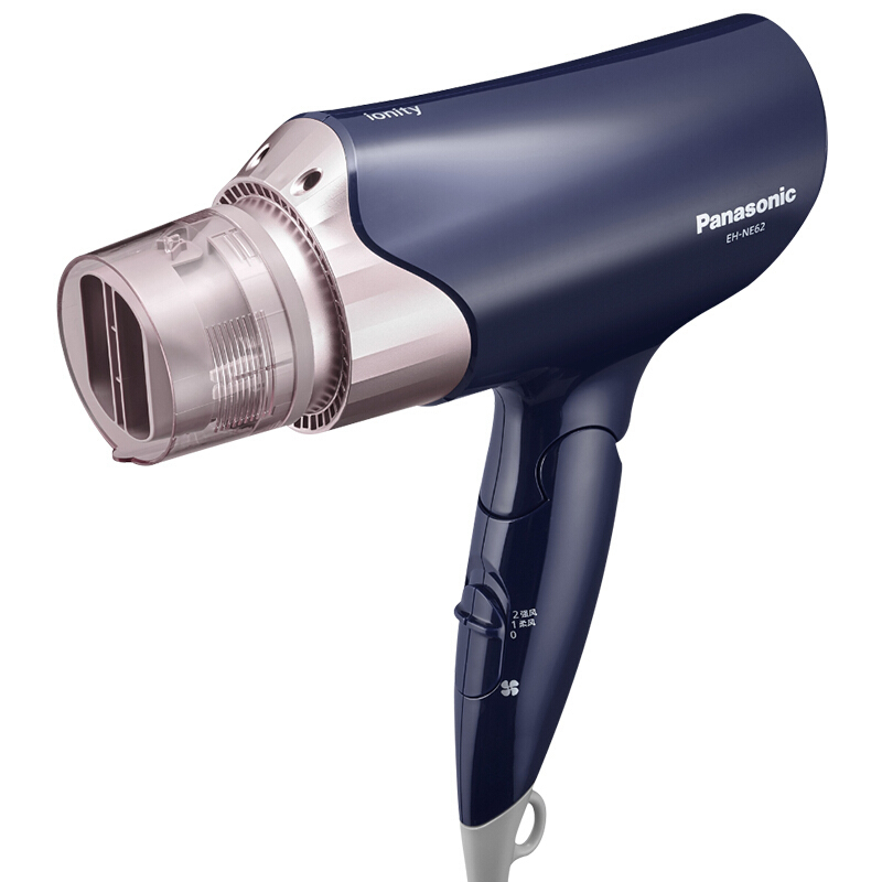 松下(Panasonic)电吹风 EH-NE62 吹风机 双侧负离子 家用风筒 1700W 大功率 恒温护发 冷热双出风