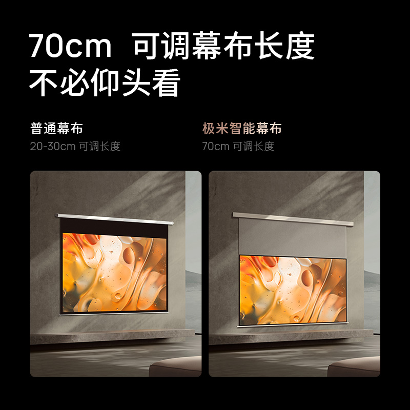 极米(XGIMI)120英寸智能光子悬浮幕布 全新外观设计 智能联动 一键启动高清大图