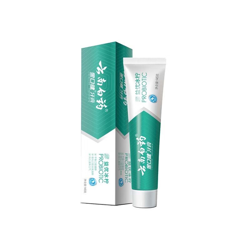 云南白药(YUNNAN BAIYAO)云南白药金口健牙膏益优清新冰柠薄荷型145g