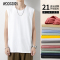 WOOG2005无袖T恤男士夏季背心外穿宽松百搭潮流体恤衫港风ins衣服