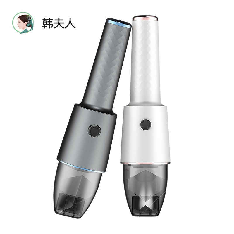 韩夫人(HanFuRen)MI-05多用无线吸尘器家用车用迷你小型便携式大吸力 黑色