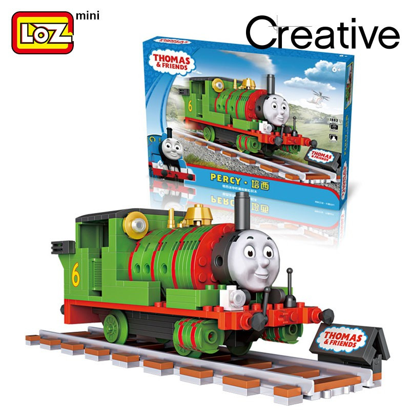 loz俐智托马斯和他们的朋友小火车小颗粒儿童拼插积木玩具培西1803290