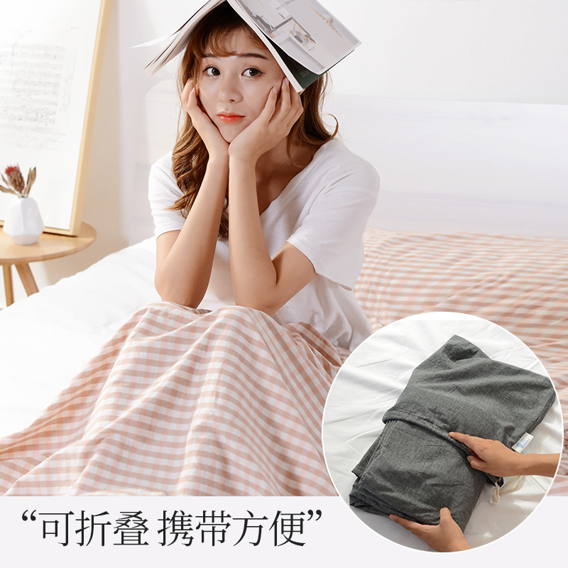 美帮汇双人床单被套宾馆室内酒店隔脏睡袋成人便携式水洗棉全棉高清大图