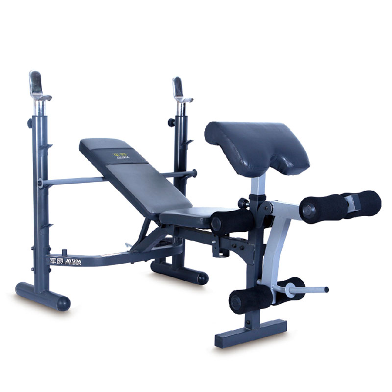 军霞(JUNXIA)JX-764豪华型圆管举重床前踢腿训练二头肌训练高清大图
