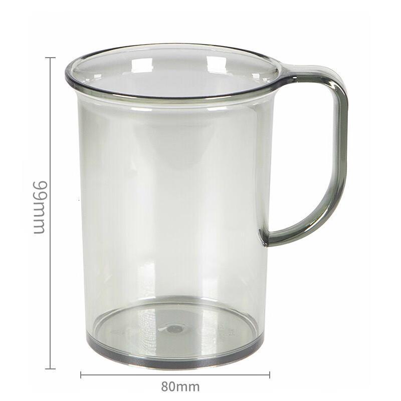 茶花(CHAHUA) 漱口杯 牙刷杯洗漱杯 刷牙杯子水杯 牙缸马克杯 1只装 灰色高清大图