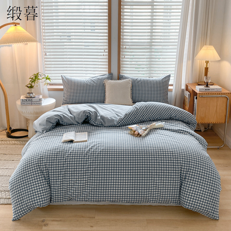 缎暮 全棉新疆千层棉花被 150*200CM 条高清大图
