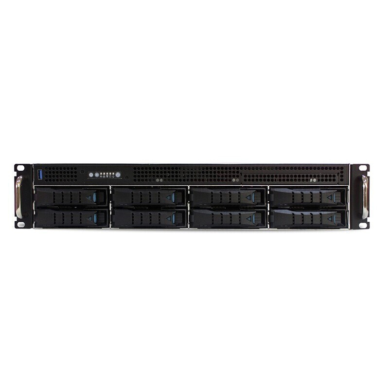 拓普(TOPAVID) SRB2L8508 8盘 万兆光纤NAS网络存储 特效磁盘阵列 千兆存储 8个10G千兆光纤通道
