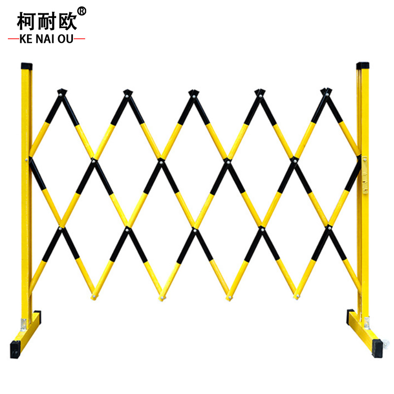 柯耐欧 防护栏 玻璃钢管式伸缩围栏 市政道路护栏 组高清大图
