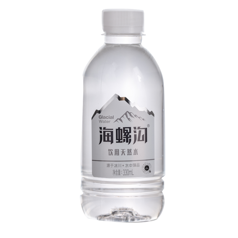 海螺沟饮用天然水330ml*24瓶/件便携瓶装弱碱性小分子水 水源纯净口感甘甜高清大图