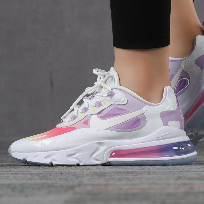 NIKE/耐克 女鞋 2020新款AIR MAX 270 REACT缓震气垫舒适运动鞋 CU2995-911