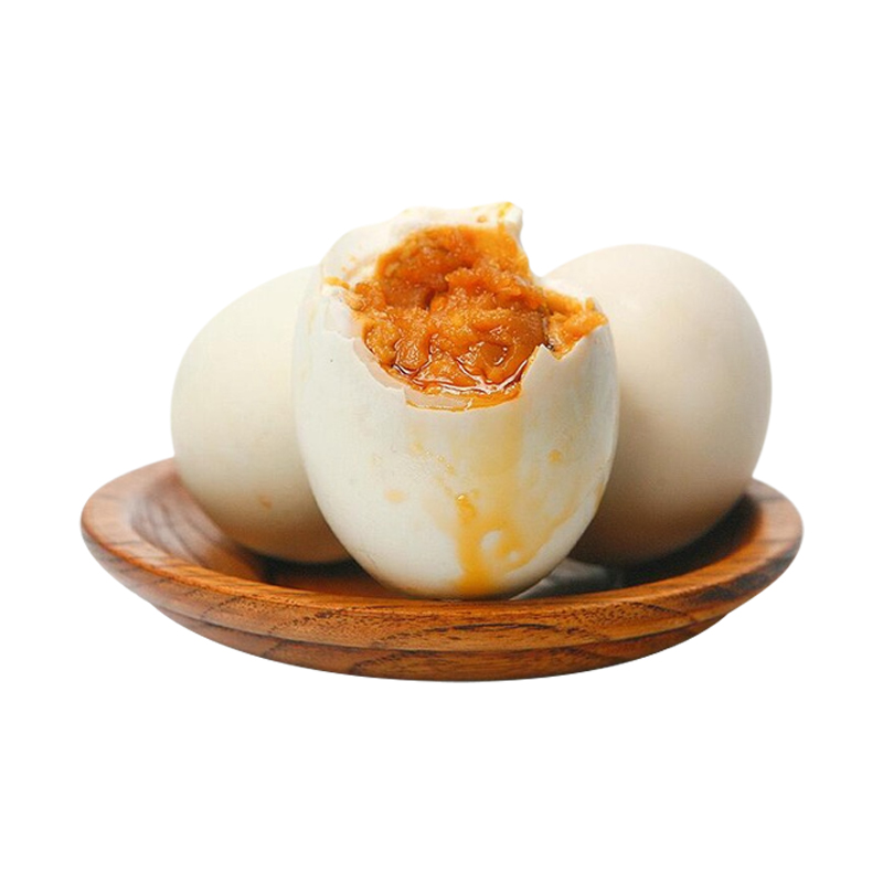 [西沛生鲜]正宗咸鸭蛋 4枚 50-60g/个 红泥腌制烘焙流油蛋黄酥月饼粽子红心咸蛋