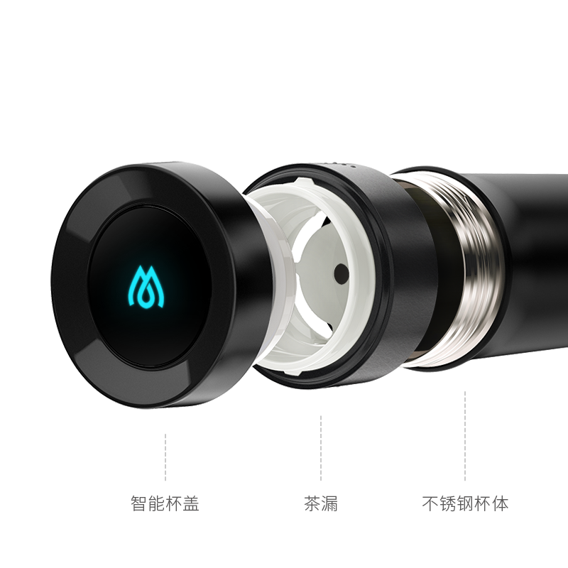 麦开智能保温杯男士女茶杯高档不锈钢大容量便携泡茶水杯商务定制