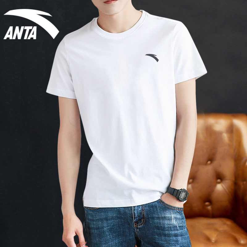 安踏短袖t恤男速干新款宽松运动t圆领半袖视频