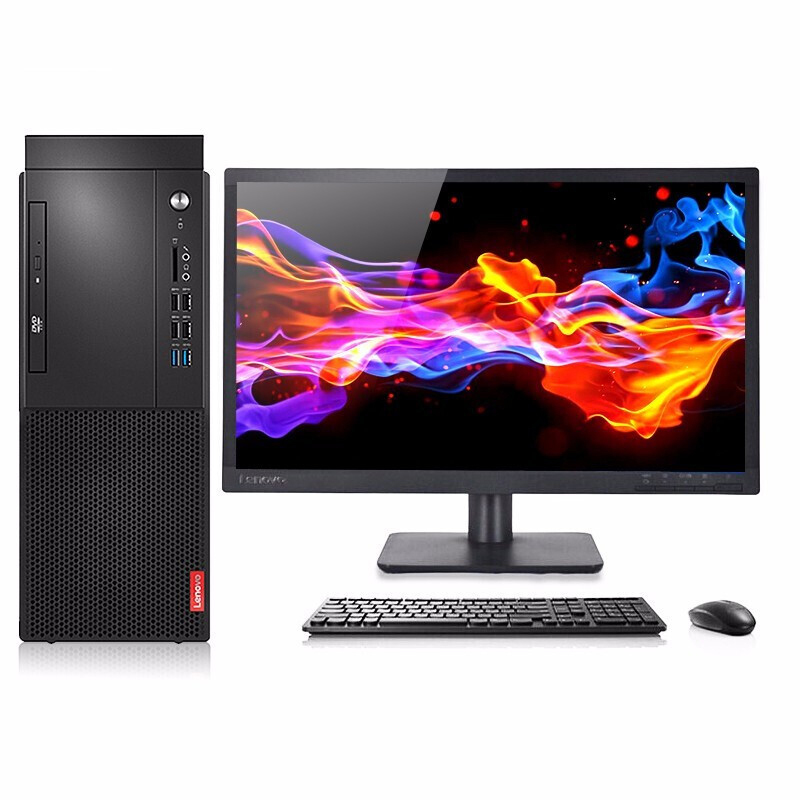 联想(lenovo)启天M428 I3-9100/内存4G+4/硬盘1T+128G/集显 21.5英寸显示器