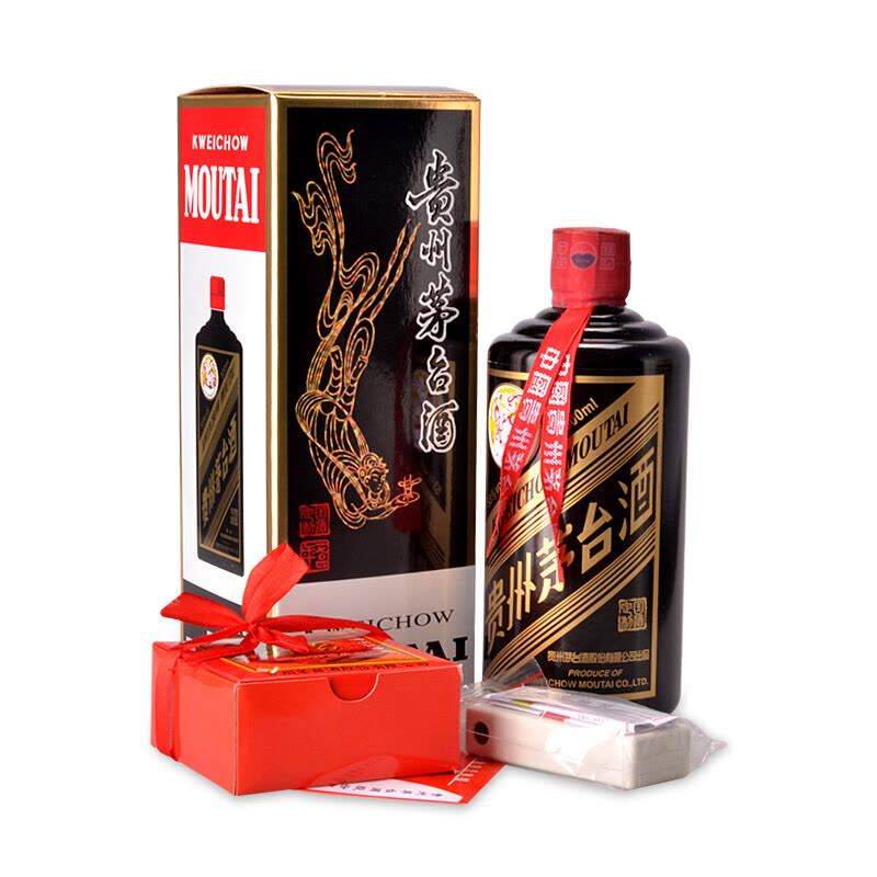 酒别重逢]贵州茅台酒飞天茅台黑色53度500ml酱香型白酒单瓶装【价格图片