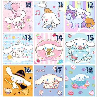 立体方钻满贴钻石画钻石绣卡通动漫三丽鸥系列小图大耳朵玉肉桂狗