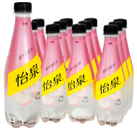 怡泉桃汁苏打水400ml*12瓶无糖气泡水含真正桃汁 0糖0卡0脂
