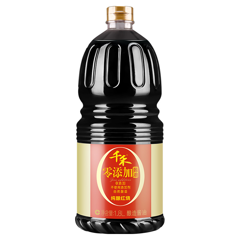 千禾东坡红纯酿红烧1800mL特级老抽瓶装酿造酱油烧菜上色调味品新老包装随机发货高清大图