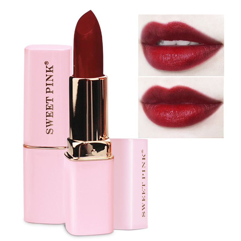 粉色安琪sweetpink 丝绒口红(姨妈色)3.8G易上色;不掉色;保湿;淡化唇色;防水;防冻裂;不易脱妆;唇彩高清大图
