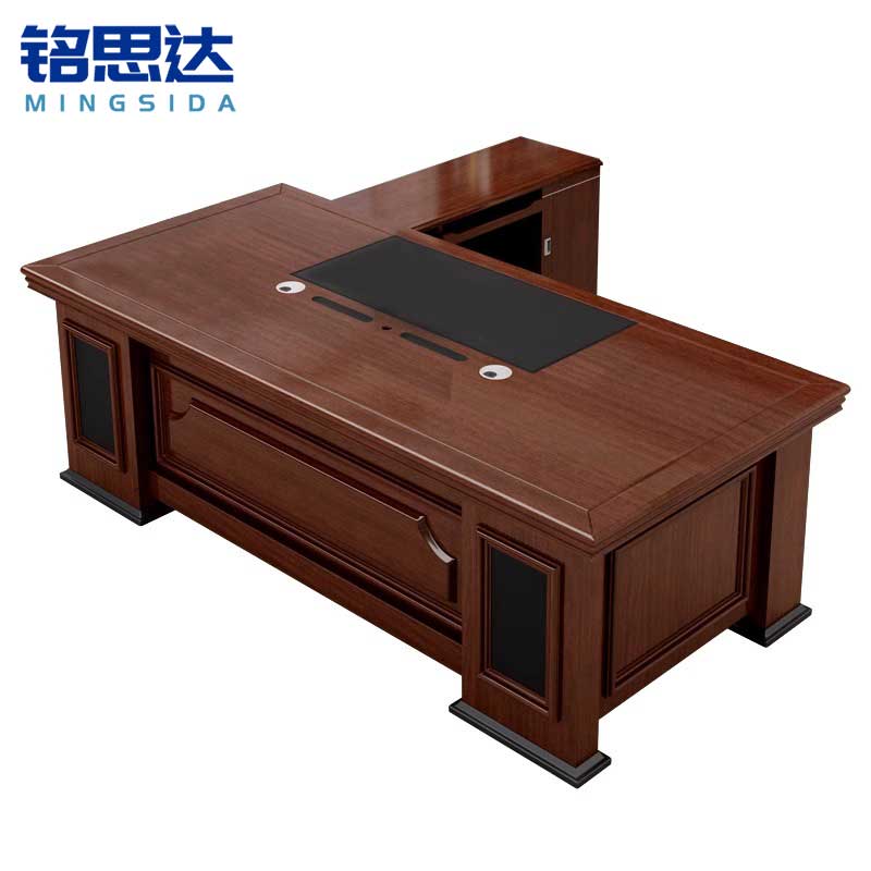 铭思达大班台老板桌高清大图