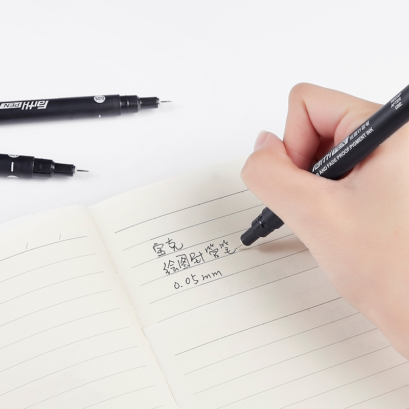 宝克(baoke) BK300针管笔美术专用绘图笔漫画设计签字笔简笔画笔描图笔勾线笔 单支高清大图