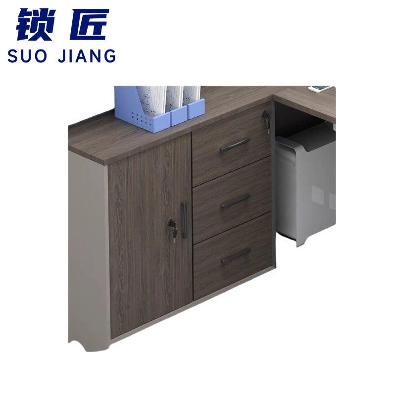 锁匠 屏风工位三人位张高清大图