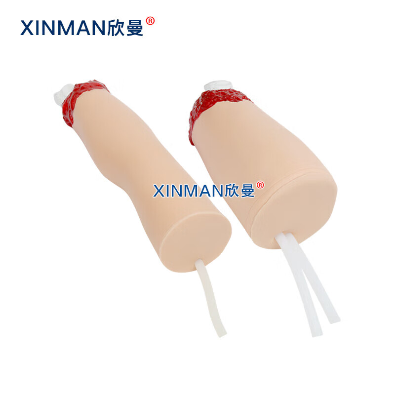 欣曼科教 控制出血手臂与大腿模型 上下肢外伤断肢包扎止血模型 配备血液循环模拟器XM-H708B高清大图