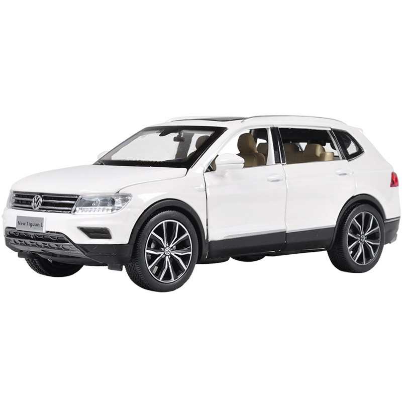 仿真儿童玩具大众途观l途昂合金模型小汽车途锐桌摆件回力车玩具 途昂