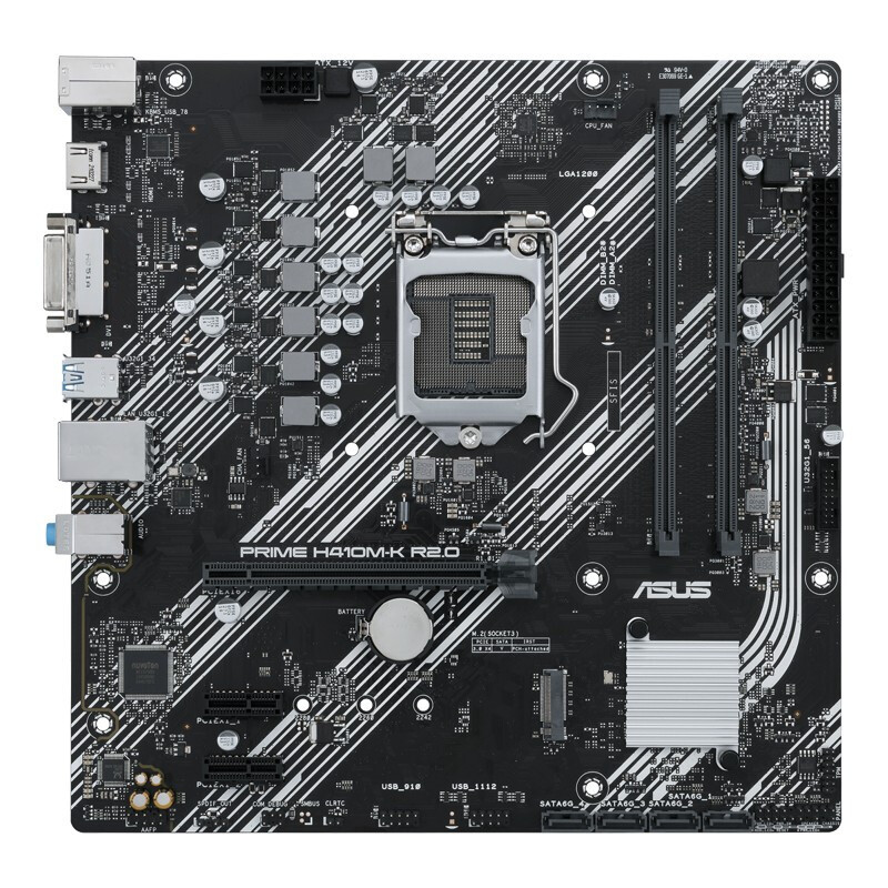 华硕(asus) prime h410m-k r2.0 台式机电脑游戏主板 支持i5 10400