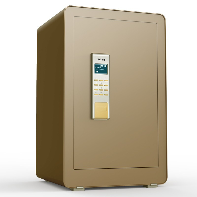 得力4084电子密码保管箱H610(金色)(台)高清大图