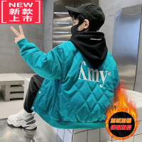 可莉允男童冬装棒球服洋气2022新款冬季儿童中大童棉服加棉加厚外套棉衣