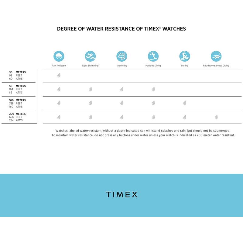 TIMEX/天美时户外腕表防尘防水耐用舒适男款黑盘棕带高清大图