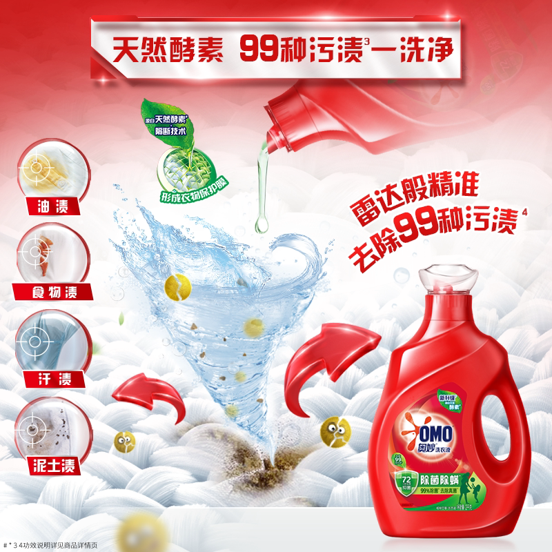 奥妙 18除菌除螨洗衣液 6瓶*2KG 1箱高清大图