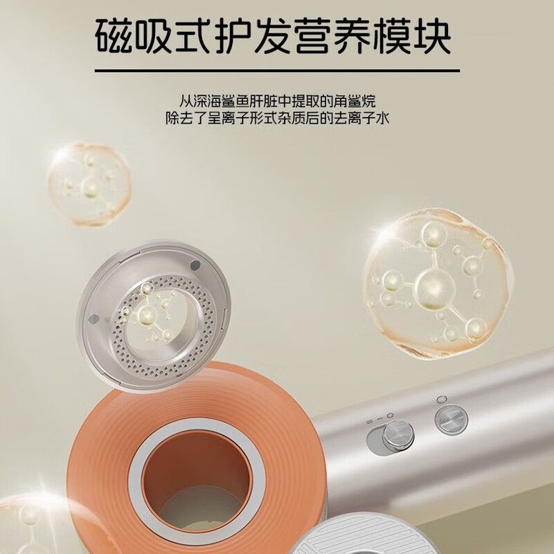 超人家用电吹风机水润负离子大风量速干便携简约吹风筒宿舍学生旅行用电吹风 高速吹风机-HD1690 银色高清大图