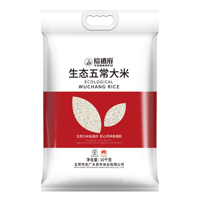 裕道府 五常生态 大米(单层袋真空装)10kg/袋