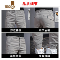 YANXU春季休闲裤男韩版修身束脚裤潮流百搭青年潮牌工装裤运动长裤