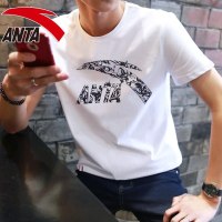 安踏短袖男T恤男士2021夏季新款男t恤韩版学生透气体恤男短袖舒适运动服跑步男上衣服运动T恤男运动t恤男装运动T恤