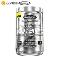 muscletech肌肉科技自营谷氨酰胺白金327g健身谷安谷胺酰胺粉剂改善吸收蛋白粉增健肌粉官方美国原装进正品