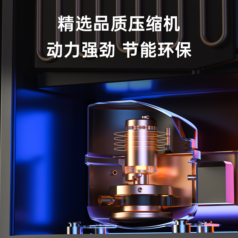 威力202L冰吧家用小型冷藏柜一级冰箱办公室茶叶红酒饮料保鲜柜高清大图