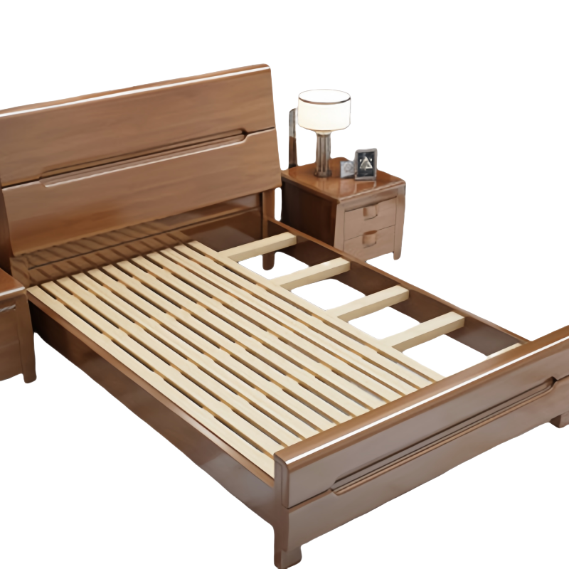 演发 床+1床头柜+1床垫 1.5米 套高清大图