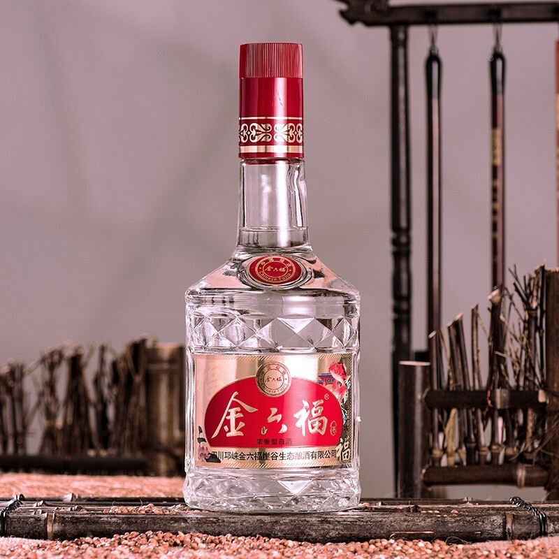 金六福 浓香型白酒 五粮酿造 优级白酒 500ml 年年有余 2瓶装报价_参