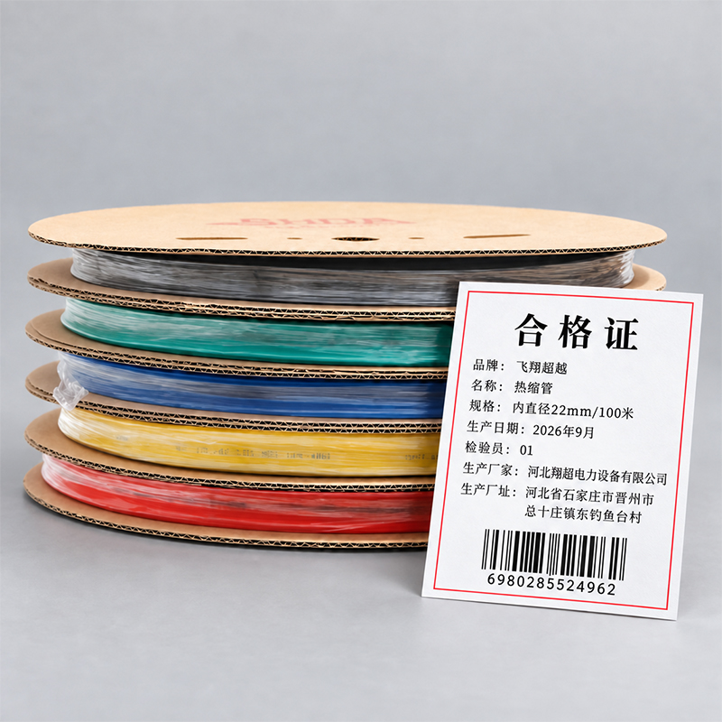 飞翔超越 热缩管 内直径22mm/100米 卷高清大图