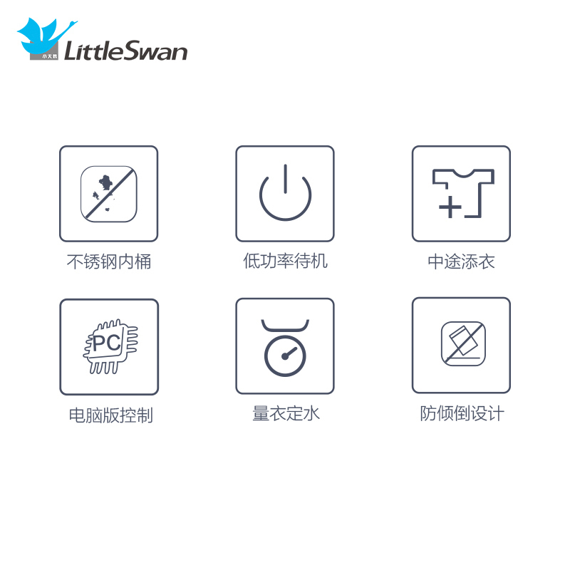 小天鹅(LittleSwan) 9公斤 滚筒洗衣机全自动 洗脱一体洗衣机 简约触控 家用金色 TG90V21DG5