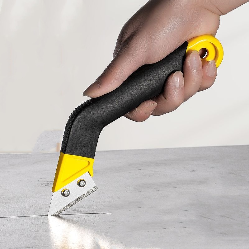 新款清缝刀碎粒刀锯齿刀瓷砖清缝器美缝勾缝抠缝清缝钩开缝开槽刀-美缝刀;5个刀片高清大图