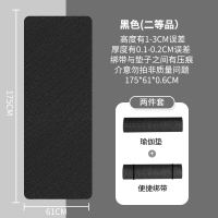 PVC瑜伽垫 6MM黑色175*61cm送绑带 5MM