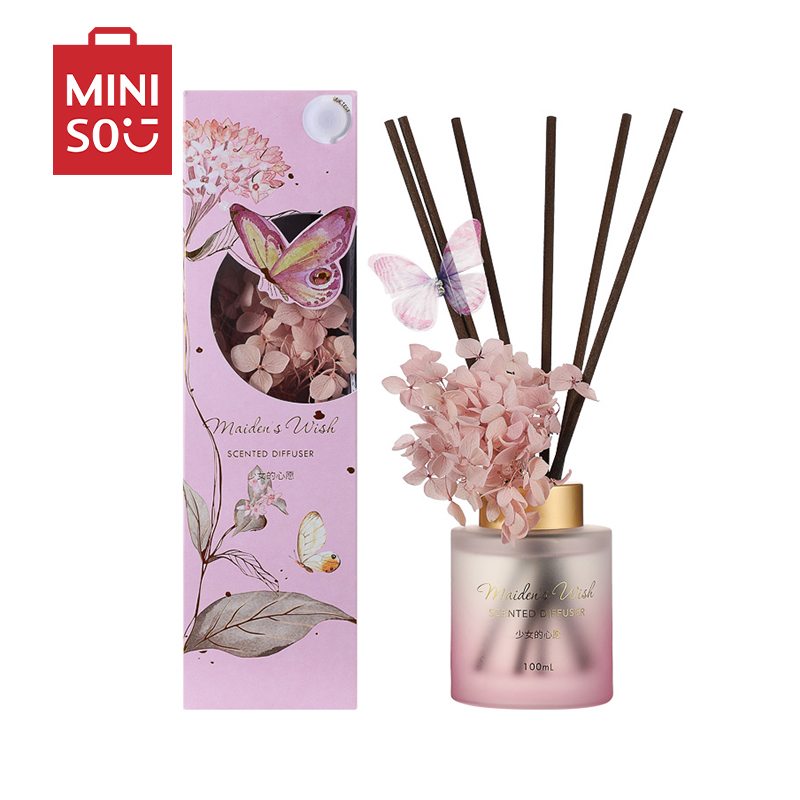 名创优品miniso蝶恋花系列无火香薰室内卫生间花果香清新自然芬芳少女