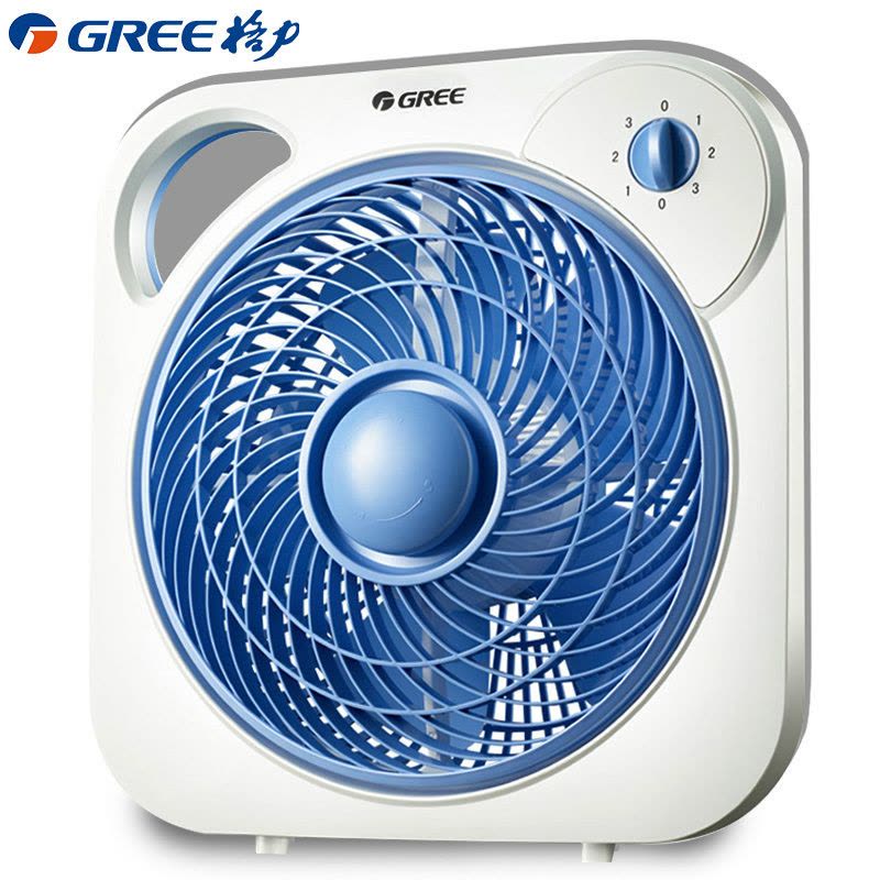 格力(GREE)转页扇电风扇KYT-2501a家用节能 办公宿舍 空调伴侣 迷你转页扇 落地扇 (灰色/蓝色 随机发货)图片