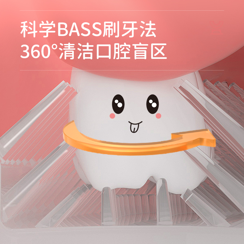 婴儿牙刷软毛硅胶2-3-4-5-6岁儿童训练乳牙刷洁牙器幼儿童宝宝手动U型牙刷 T9可爱熊粉高清大图