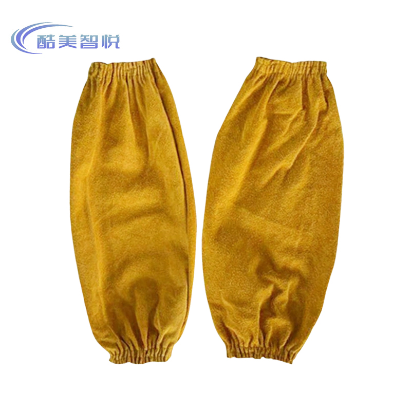 酷美智悦 牛二层皮电焊松紧套袖 42cm KM-FH237 双高清大图