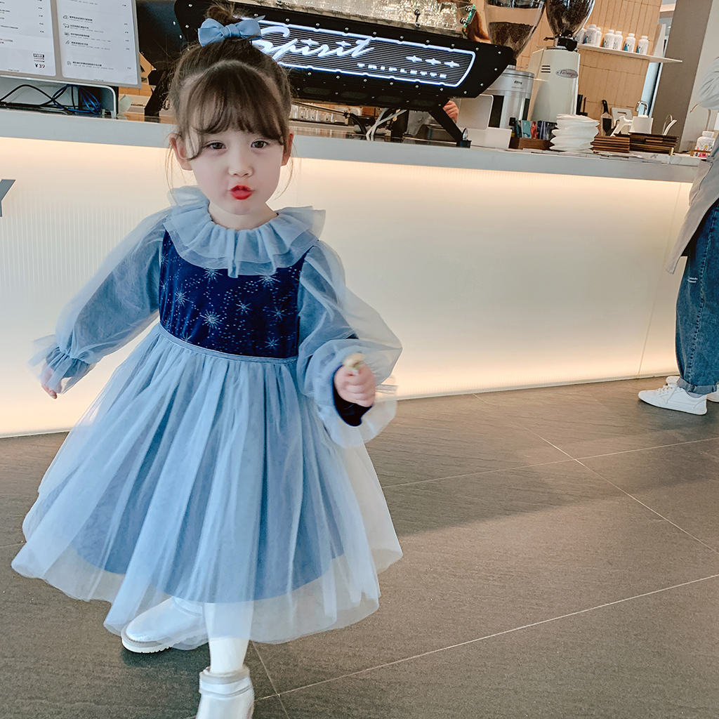 秋冬装2020新款洋气纱裙宝宝网红公主裙女童长裙加厚裙子裙子童参数